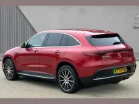 Used Mercedes EQC400 AMG line 300 kW (408 HP) 2023 Designo hyacinth red metallic SUV