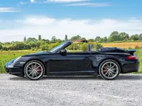 Used Porsche 997 350 HP (257 kW) 2006 Blue Cabriolet
