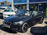 Used BMW 220 Sport Line 2016 Black Cabriolet