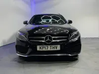 Used Mercedes C220 AMG line 170 HP (125 kW) 2017 Black Estate