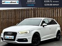 Used Audi A3 Sportback S-Line 2015 White Hatchback