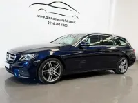 Used Mercedes E220 AMG line 2018 Blue Estate