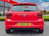 Used VW Polo SE 65 HP (47 kW) 2019 Red Hatchback