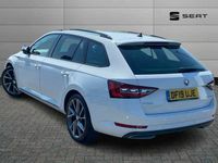 Used Skoda Superb SportLine 150 HP (110 kW) 2019 White Estate