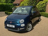 Used Fiat 500 Lounge 69 HP (50 kW) 2016 Blue Hatchback