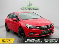 Used Vauxhall Astra SRi 105 HP (77 kW) 2018 Red Hatchback