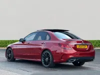Used Mercedes C220 AMG line 194 HP (142 kW) 2021 Red Sedan