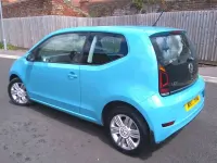 Used VW up! S 75 HP (55 kW) 2019 Teal blue Hatchback