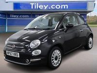 Used Fiat 500 Lounge 69 HP (50 kW) 2017 Black Hatchback