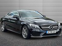 Usado Mercedes C220 AMG line 170 HP (125 kW) 2018 Preto Coupé