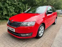 Used Skoda Rapid SE 105 HP (77 kW) 2014 Red Hatchback