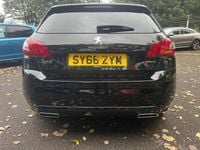 Used Peugeot 308 GT-line 130 HP (95 kW) 2017 Black Hatchback