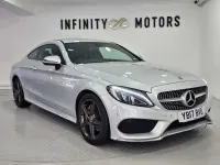 Usado Mercedes C220 AMG line 170 HP (125 kW) 2017 Prateado Coupé