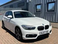 Used BMW 118 Sport Line 136 HP (100 kW) 2017 White Hatchback