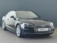 Used Audi A5 S-Line 150 HP (110 kW) 2018 Black Coupe