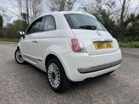 Used Fiat 500 Lounge 69 HP (50 kW) 2011 White Hatchback