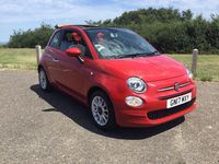 Used Fiat 500 Pop Star 2017 Red Cabriolet