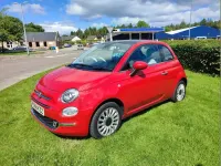 Used Fiat 500 Lounge 69 HP (50 kW) 2018 Red Hatchback