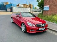 Used Mercedes E350 2011 Red Cabriolet
