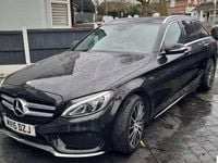 Used Mercedes C300e AMG Line Premium Plus 231 HP (169 kW) 2015 Black Estate
