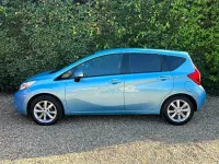 Used Nissan Note S 90 HP (66 kW) 2017 Blue Hatchback