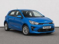 Used Kia Rio 101 HP (74 kW) 2023 Blue Hatchback
