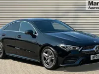 Used Mercedes CLA200 AMG line 163 HP (119 kW) 2021 Black Coupe