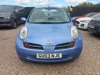 Used Nissan Micra 87 HP (63 kW) 2003 Blue Hatchback