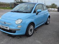 Used Fiat 500 Lounge 69 HP (50 kW) 2013 Blue Hatchback