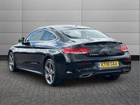 Used Mercedes C220 AMG line 170 HP (125 kW) 2018 Black Coupe