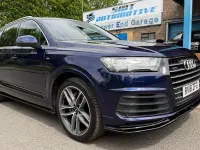 Used Audi Q7 S-Line 272 HP (200 kW) 2018 Blue SUV