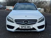 Used Mercedes C220 AMG Line Premium Plus 170 HP (125 kW) 2015 White Sedan