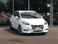 Used Nissan Micra Acenta 90 HP (66 kW) 2019 White Hatchback
