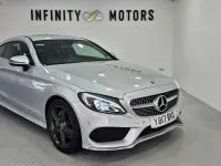 Usado Mercedes C220 AMG line 170 HP (125 kW) 2017 Prateado Coupé