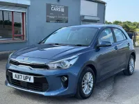 Used Kia Rio 98 HP (72 kW) 2017 Blue Hatchback