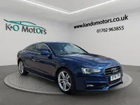 Used Audi A5 S-Line 177 HP (130 kW) 2014 Blue Coupe