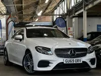 Used Mercedes E220 AMG line 194 HP (142 kW) 2019 White Coupe