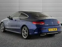 Used Mercedes C300 AMG line 268 HP (197 kW) 2021 Brilliant blue Coupe