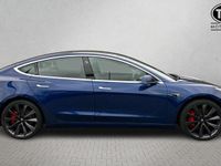 Used Tesla Model 3 Performance 82 kW (112 HP) 2020 Blue Sedan