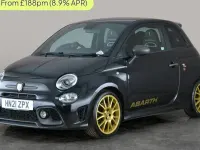 Begagnad Abarth 595 167 HK (122 kW) 2021 Svart Halvkombi