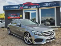 Second-hand Mercedes C200 AMG line 2018 Gri Berlinǎ