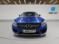 Used Mercedes C220 AMG line 170 HP (125 kW) 2016 Blue Coupe