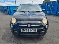 Used Fiat 500 Pop 69 HP (50 kW) 2009 Black Cabriolet