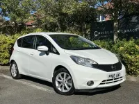 Begagnad Nissan Note Tekna 90 HK (66 kW) 2016 Vit Halvkombi
