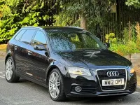 Used Audi A3 S-Line 170 HP (125 kW) 2012 Black Hatchback