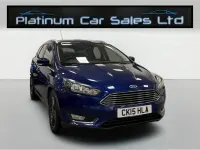 Used Ford Focus Titanium 115 HP (84 kW) 2015 Blue Estate