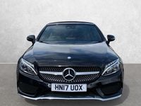 Used Mercedes C220 AMG line 170 HP (125 kW) 2017 Black Cabriolet