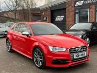 Begagnad Audi S3 Sportback Design 296 HK (217 kW) 2014 Röd Halvkombi