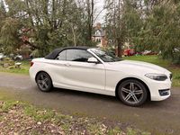 Used BMW 218 Sport Line 2017 White Cabriolet