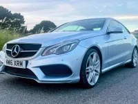 Used Mercedes E350 AMG line 254 HP (186 kW) 2016 Silver Coupe